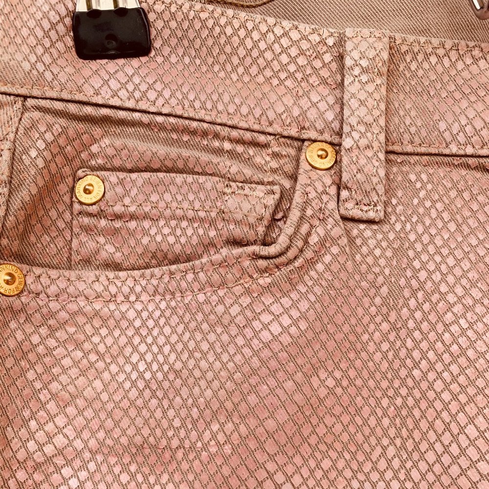 7 For ALL MANKIND SNAKE PRINT TEXTURE LADIES PANTS